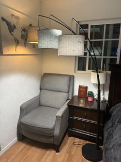 multi-arm arc floor lamp