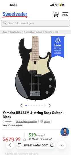 Yamaha BB434M PJ Bass In Excellent Condition