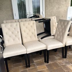 Beige Dining Room Chairs