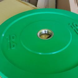 Olympic Rubber Bumper Plates - 10lb - Pair