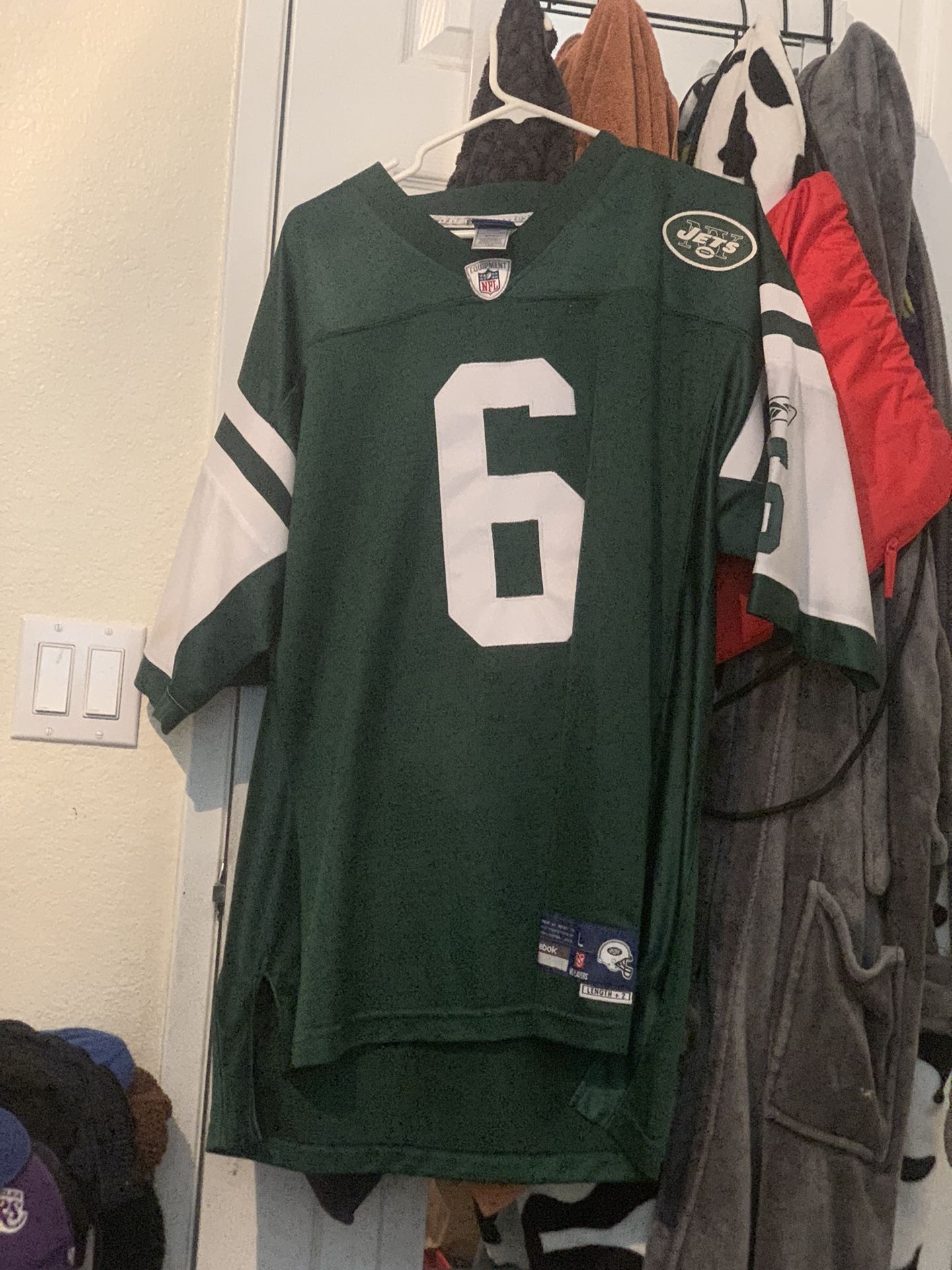 New York Jets Mark Sanchez Jersey On Field