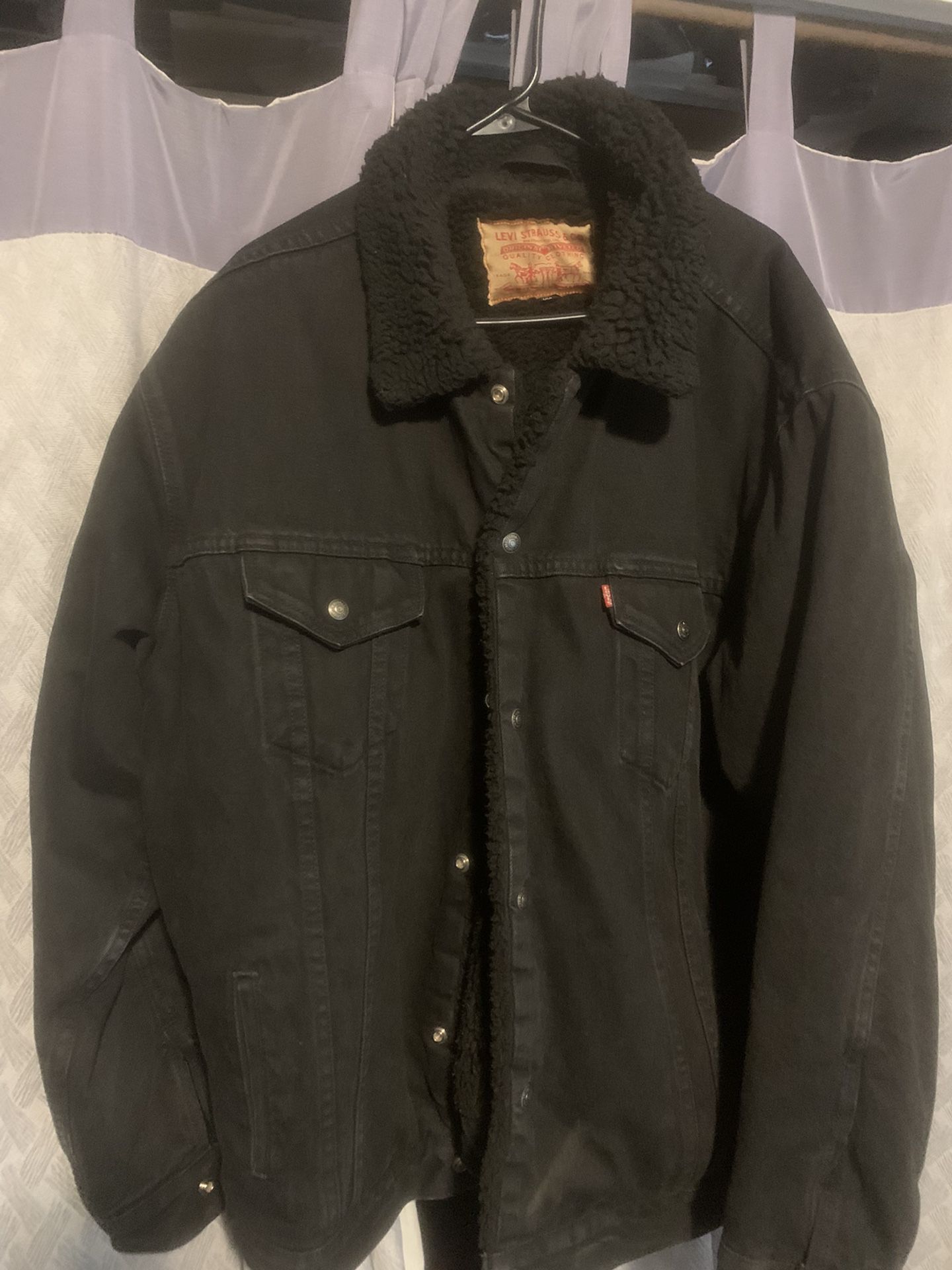 Levi Struass Black Denim Vintage Jacket