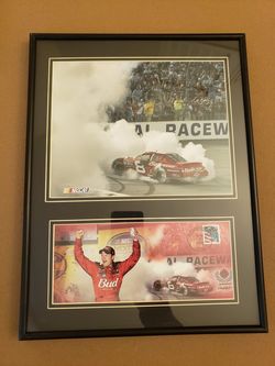 Dale Earnheart Jr Nascar USPS picture framed