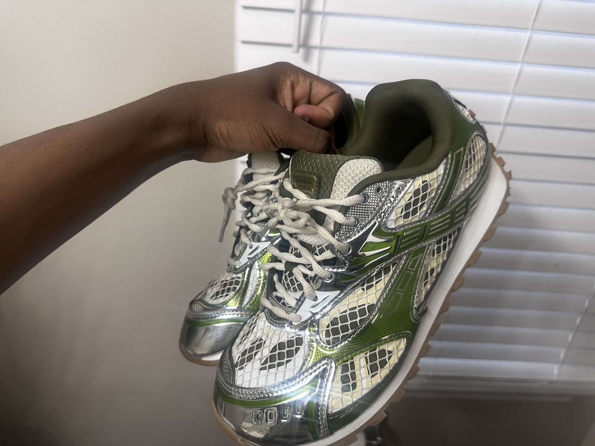 Olive Green Botteges With box