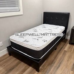 Twin Size Bed Frame With Mattress Included 