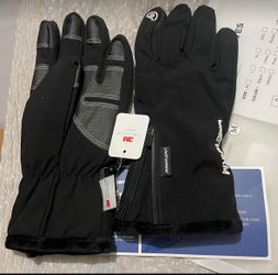  10℉ Waterproof Winter Gloves Men, Touchscreen Fingers Snow Ski Gloves Women, 5-Layer Touch Screen Cold Weather Gloves size M and L ONLY   New sealed 