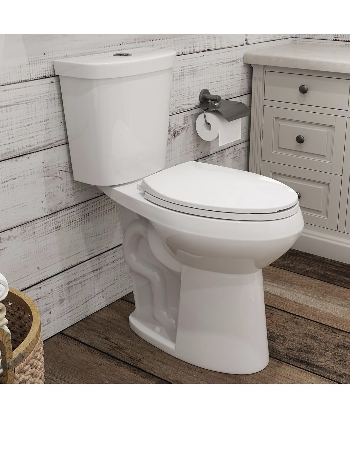 🔥Brand new in box 🔥21 Inch Tall Toilets, Extra High Toilets with Comfort Chair Height Seat, 1.1/1.6 GPF Dual Flush Two-Piece Toilet, 12" Rough In El