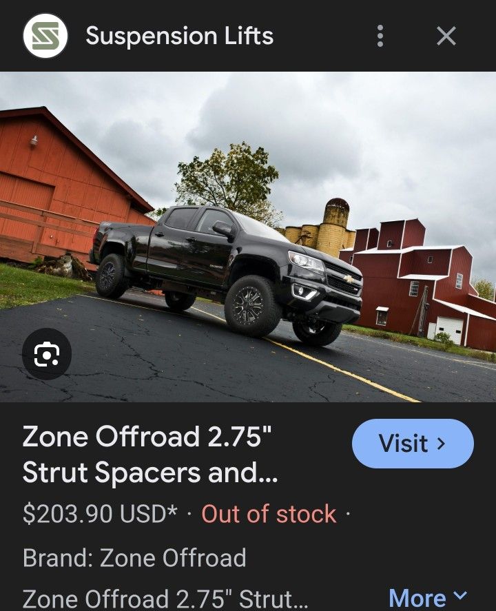 2.75 Combo Lift Kit For 2016-2022 Colorado/canyon 