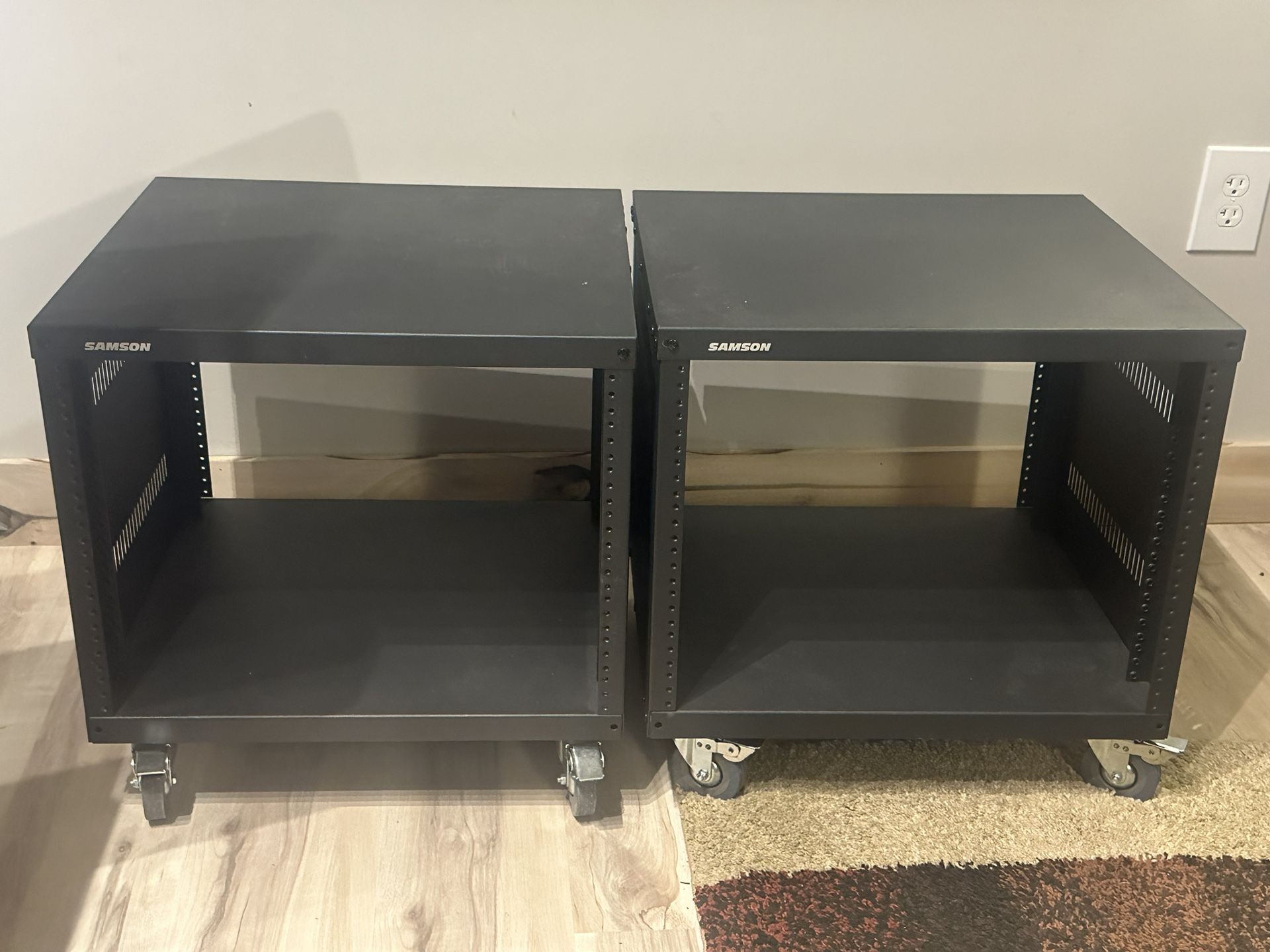 Two 8-space Audio Racks