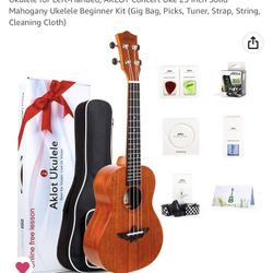 Ukulele for Left-Handed, AKLOT Concert Uke 23 Inch