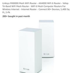 2x Linksys Velop MX4200 WiFi 6 Routers