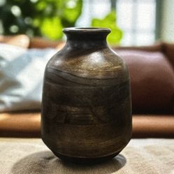  Acacia Wood Vase for Artificial /Dried Florals