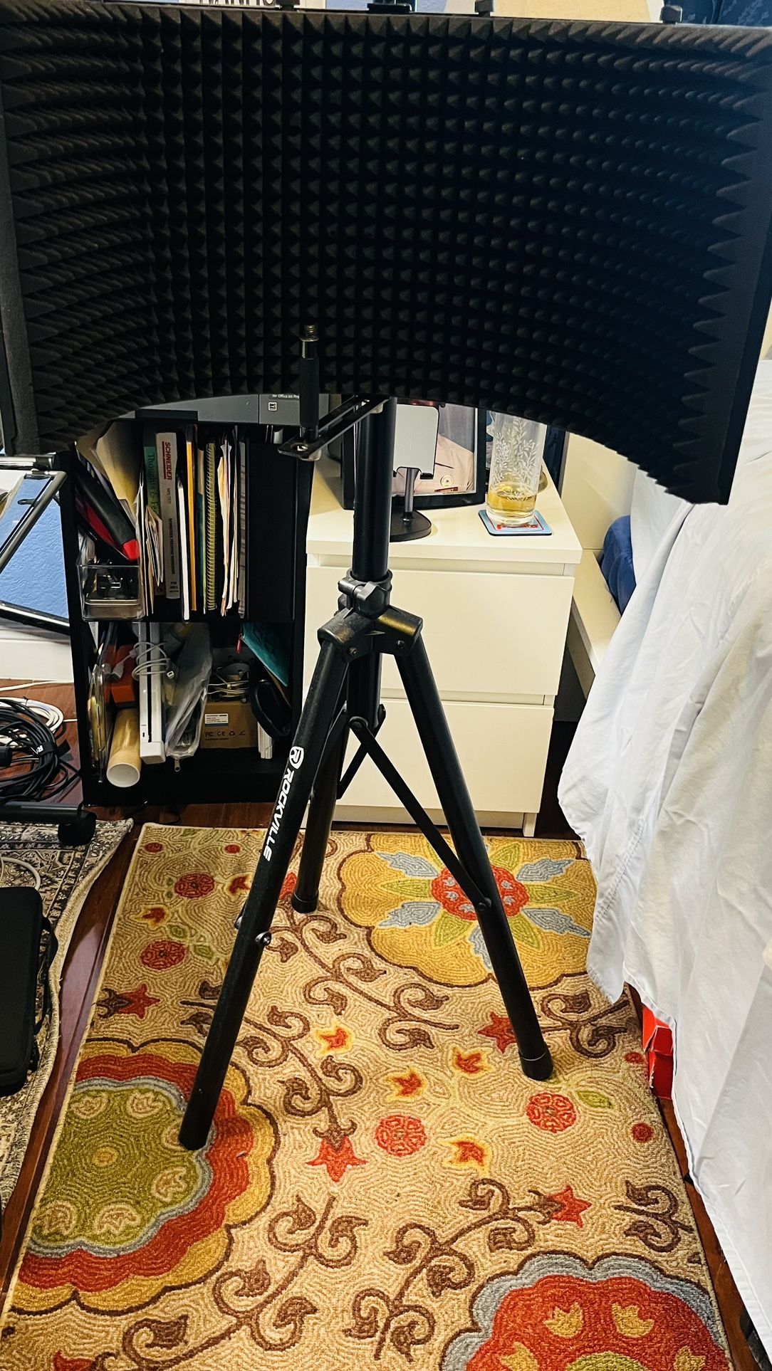 Mic, Mic Stand, Mic Cable And Pop Filter