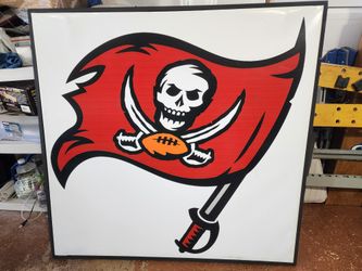 Large Framed Bucs Logo On Vinyl