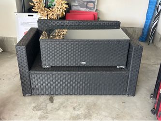 Black Ratan Patio