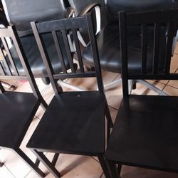 Two Office Chairs & 3 Regular Chairs 