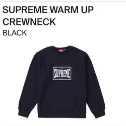 Supreme Warm Up Crew Neck Black Medium 