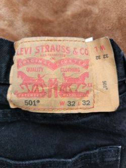 Levi 501 Black jeans W32 L32