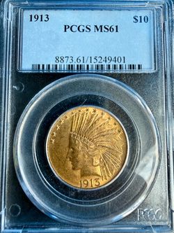 1913 $10 Gold Indian Head Coin