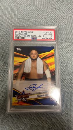 Samoa Joe Autograph PSA 8