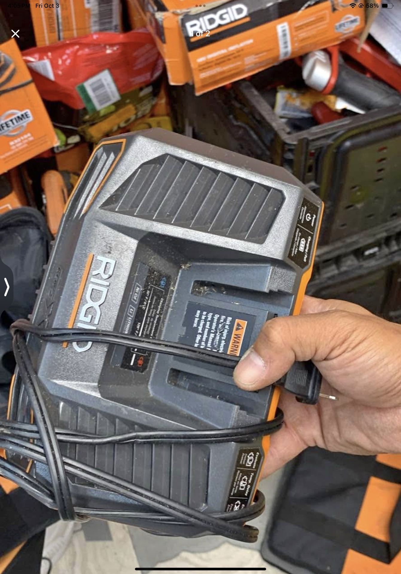 Ridgid Rapid Charger