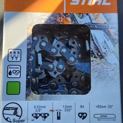 25" STIHL chain new in box 33RS-84 MS 361 362 390 440 441 460 660 Full Chisel
