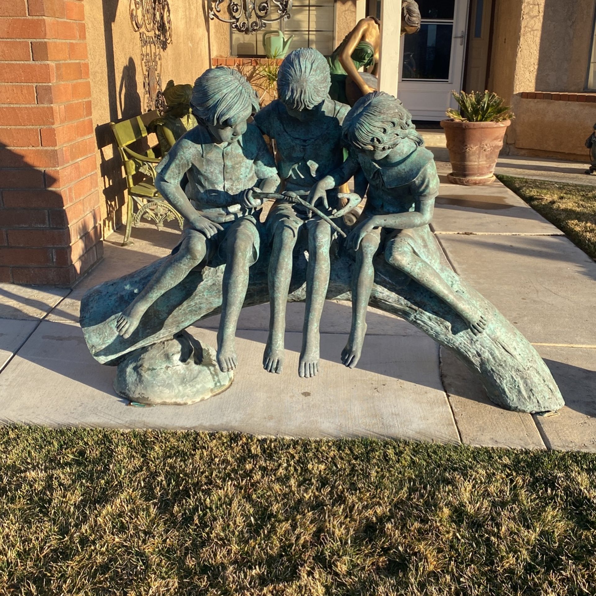 Children Playing Whit Bug