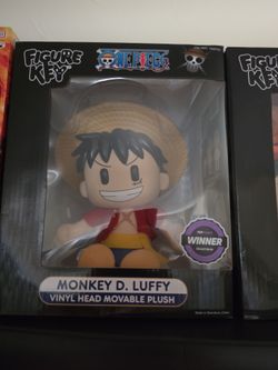 One Piece Monkey D. Luffy Vinyl Head Movable Plush