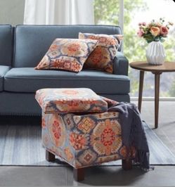 Shelley Square Storage Ottoman with Lift Off Lid