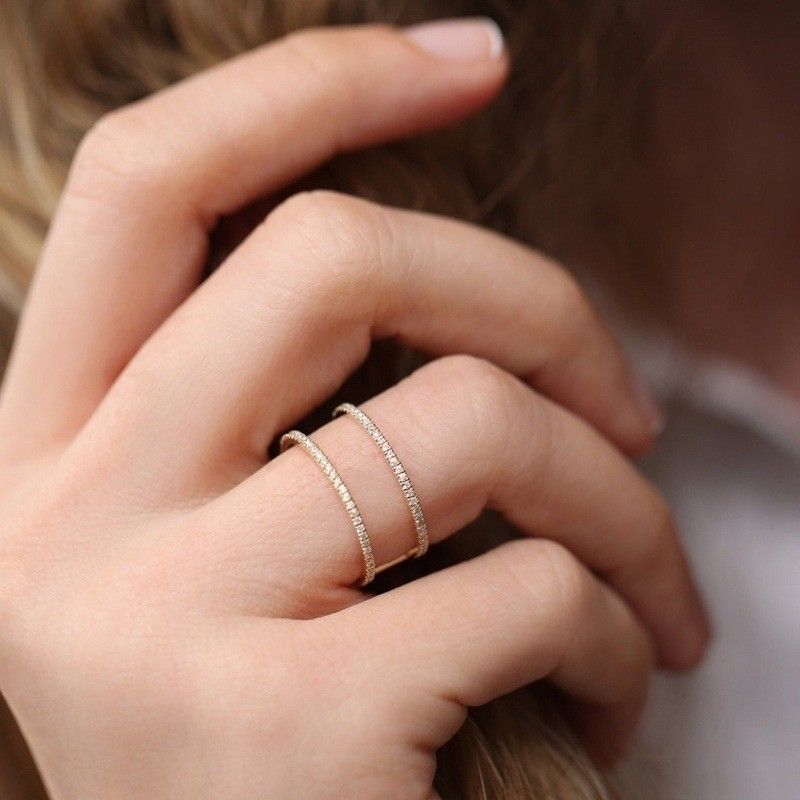 "Gorgeous Wedding Party Luxury Gold Plated Ring for Women, VIP556
