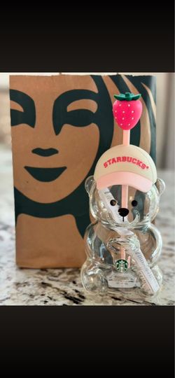 Starbucks pink bear