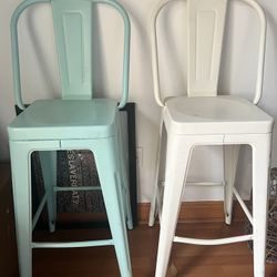 Metal Bar Height Chairs 