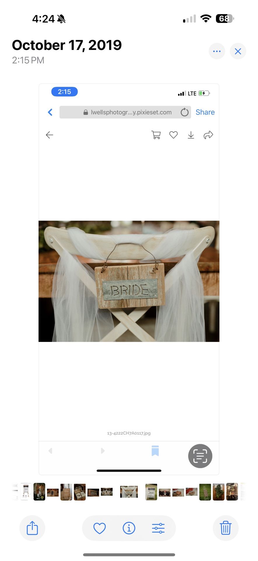 Bride/Groom Signs