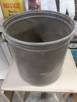 Vintage brass floor planter