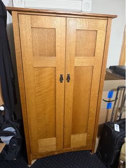 Solid Oak Armoire