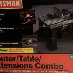 New Router/Table/Extensions Combo