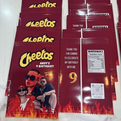 Custom Chip Bags/ Party Favors
