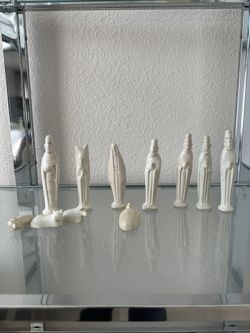 Vintage Nativity Hand Carved Christmas Set Folk Art 11 Piece Soapstone