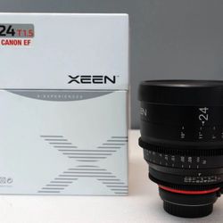 Two Pro Cine Lenses - 50mm and 24mmCanon EF Mount