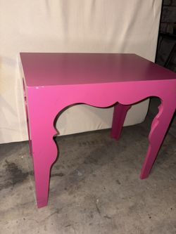 Pink Nightstand / End Table