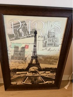 Large canvas wall art with frame 30x42