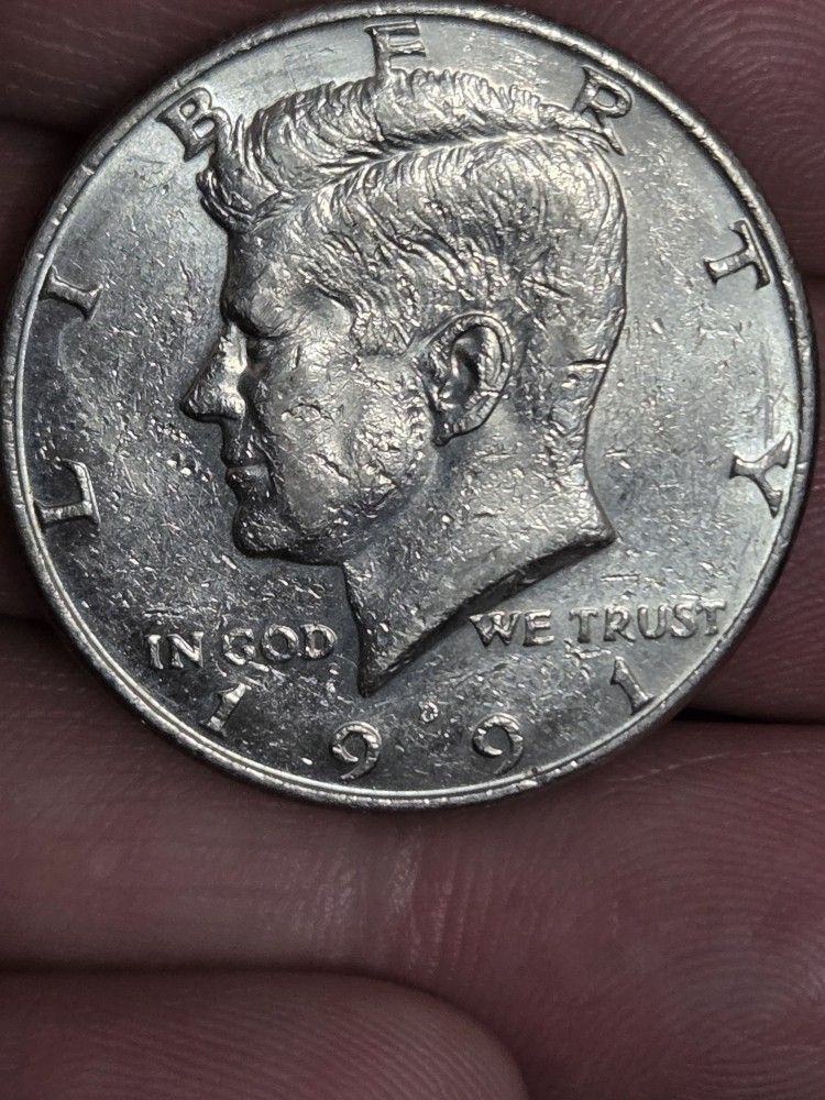 Miscast 1991 Kennedey Half Dollar