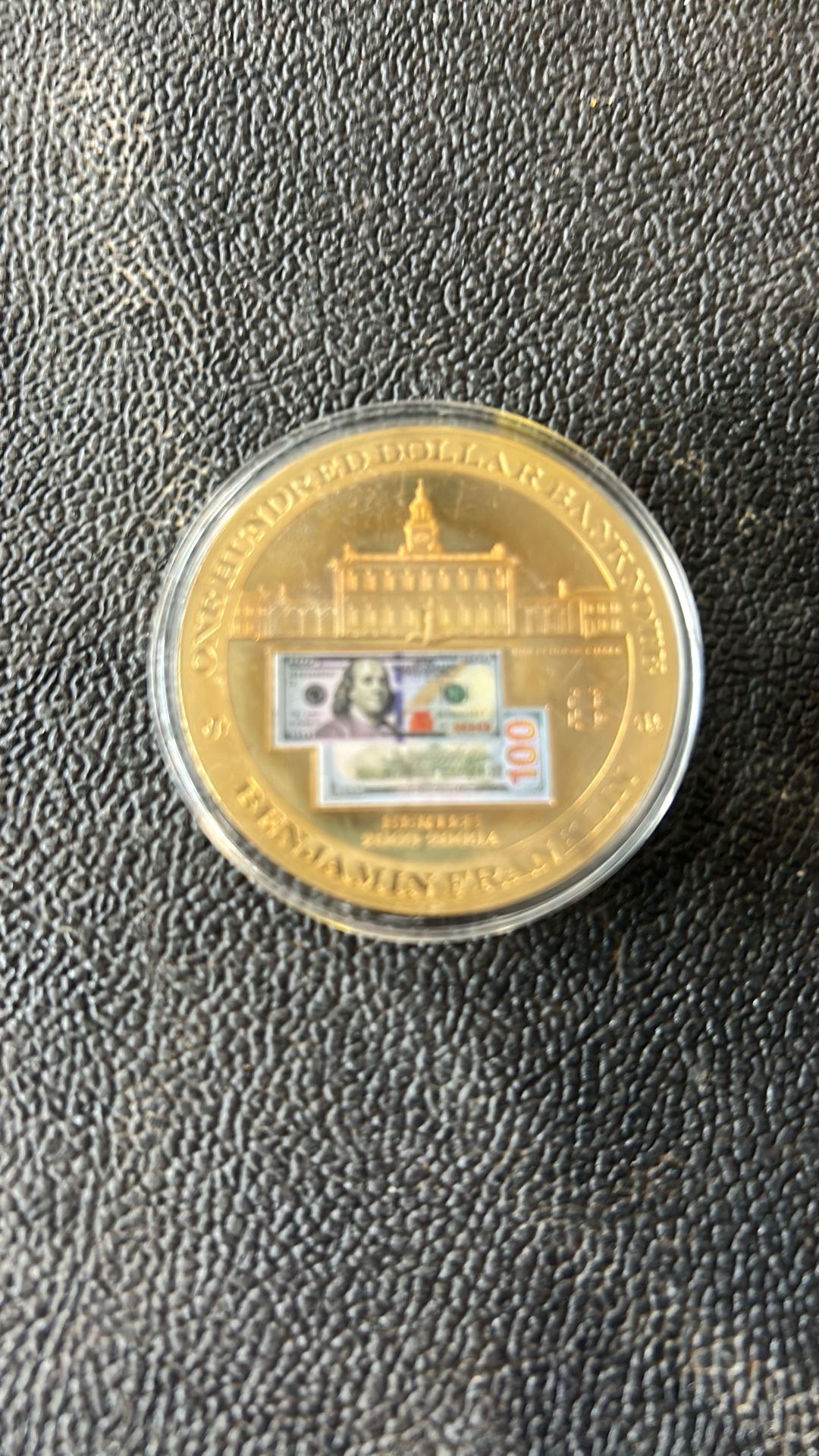 BENJAMIN FRANKLIN banknote commemorative gold coin American mint proo