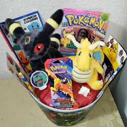 POKEMON GIFT BASKET. ( PICK UP IN MODESTO)