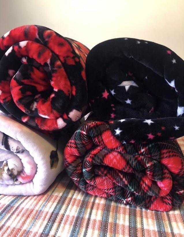 Victoria Secret Throw Sherpa Blankets