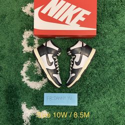 DS Brand New Nike Dunk High Vintage Black (W) - Size 10W / 8.5M