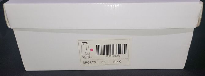 Pink Sports Shoes Size 7.5 in Box