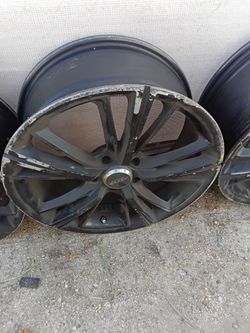 Black Aftermarket Alloy Wheels Set
