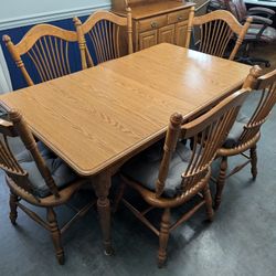 Dining Table W China Cabinet 