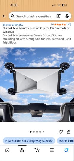 GASREKV Starlink Mini Suction Cup Mount